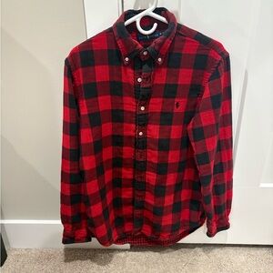 Polo Ralph Lauren Red and Black Plaid Shirt